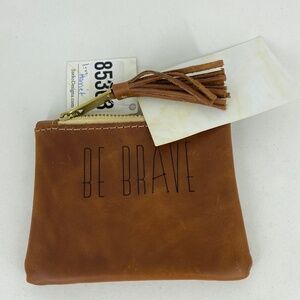 Sseko Coin purse with brave sayings